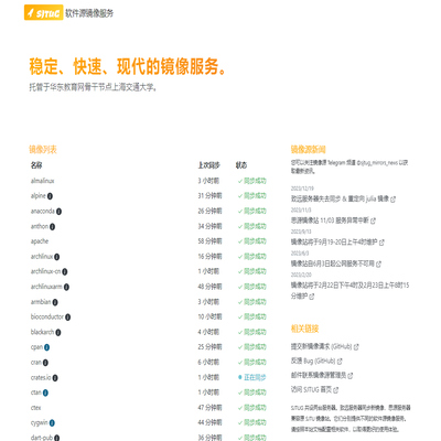 上海交通大学 Linux 用户组 软件源镜像服务